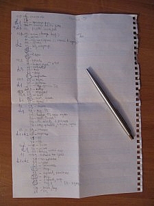 Список записанных дублей ударных #2